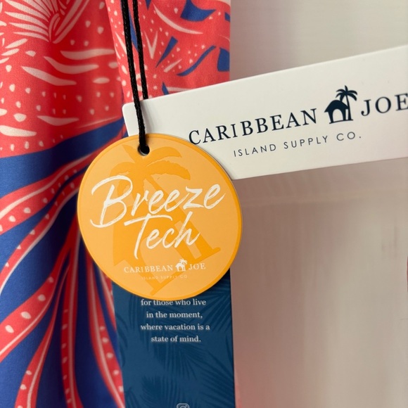 Caribbean Joe NEW Sleeveless Tropical Dress Collared Vacation Beach Size Large - Picture 4 of 8